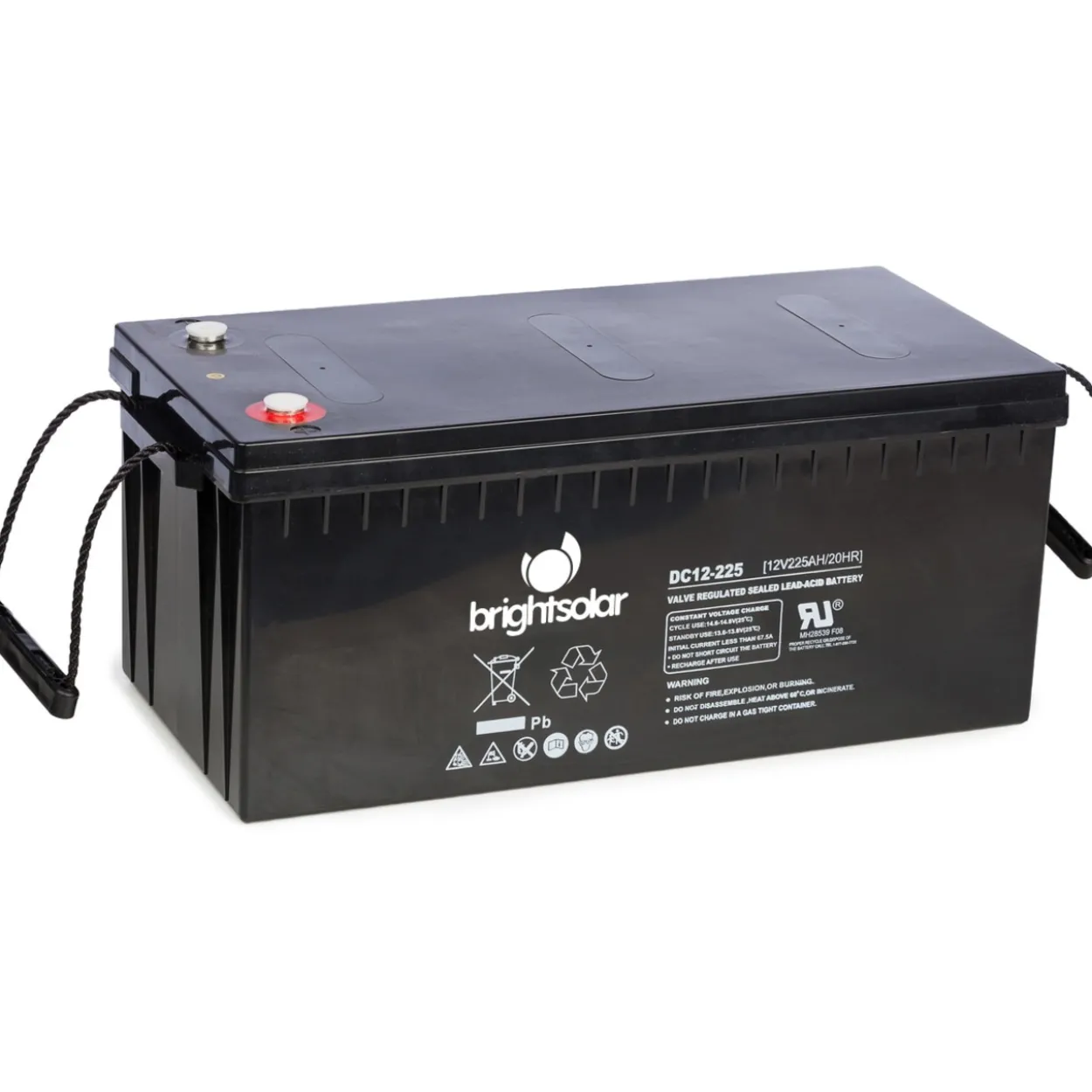AGM-akku BrightSolar DC12-225Ah huoltovapaa