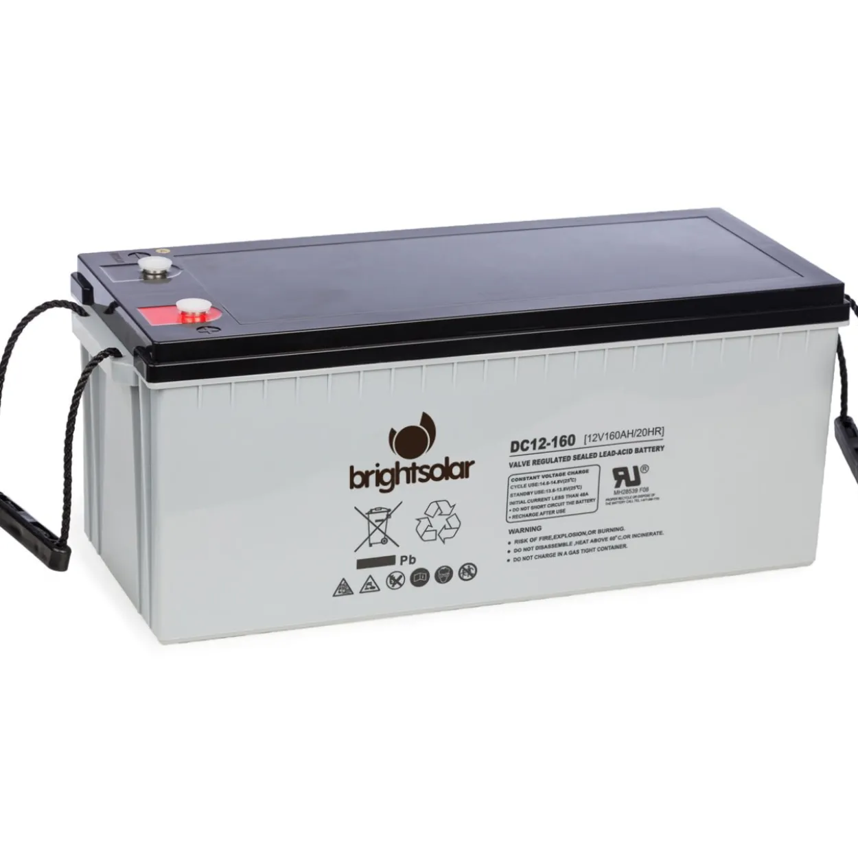 AGM-akku BrightSolar DC12-160Ah huoltovapaa