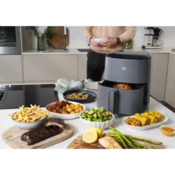 Air fryer OBH Nordica AG245BS0 Easy Fry Max, digitaalinen, 5 l, harmaa