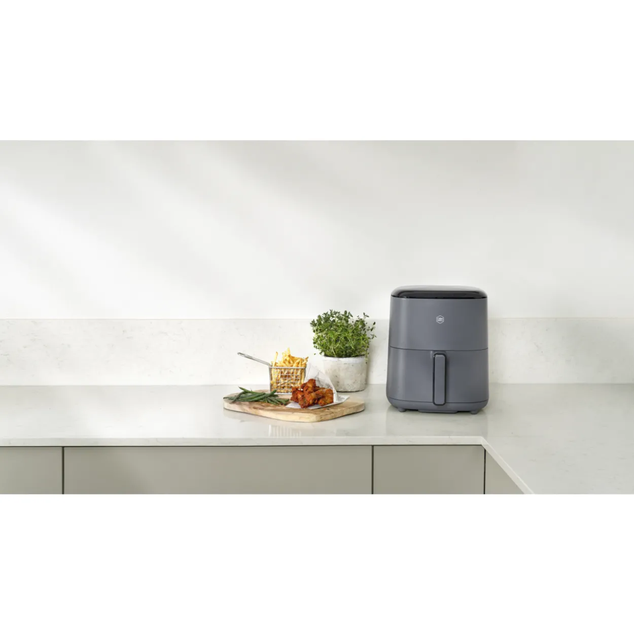 Air fryer OBH Nordica AG245BS0 Easy Fry Max, digitaalinen, 5 l, harmaa