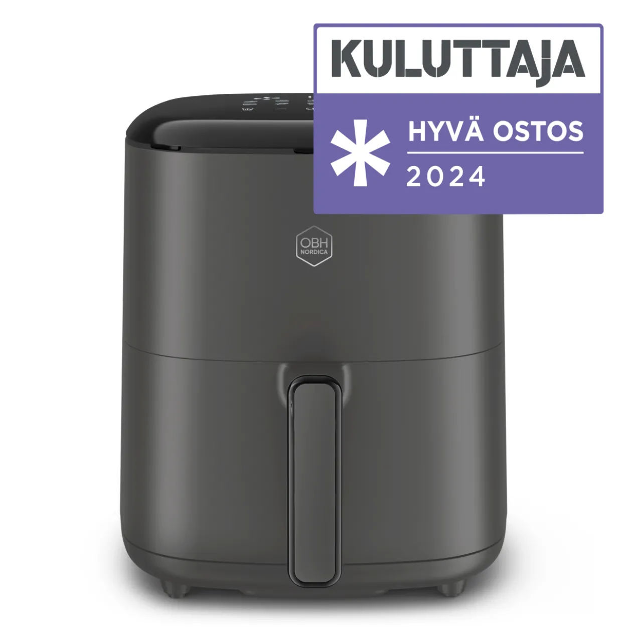Air fryer OBH Nordica AG245BS0 Easy Fry Max, digitaalinen, 5 l, harmaa