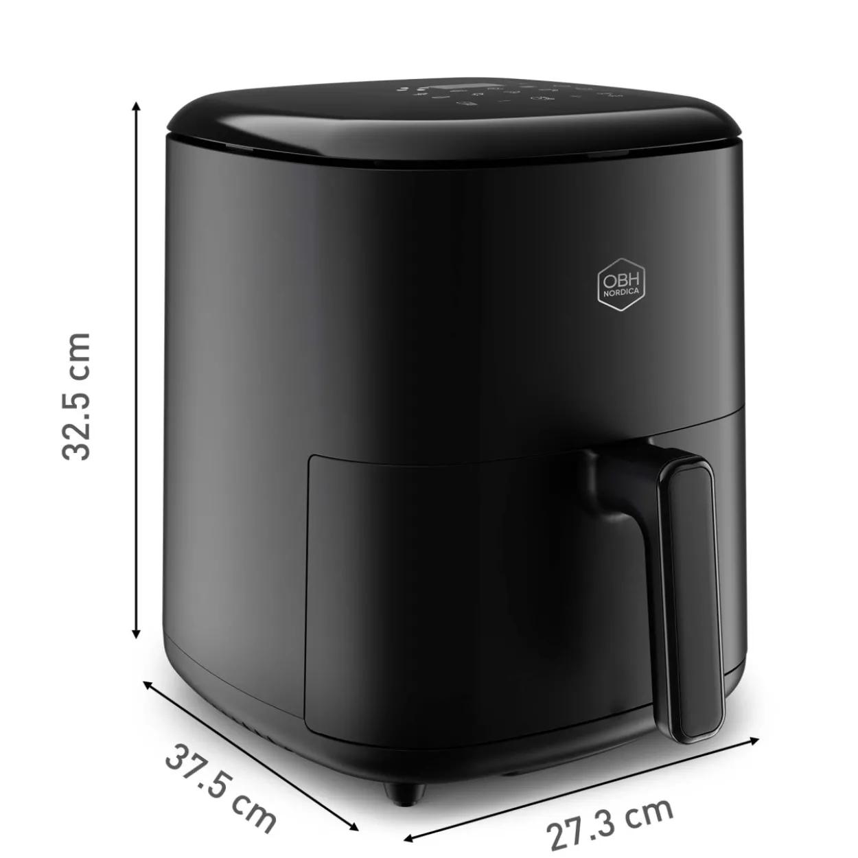 Air fryer OBH Nordica AG2458S0 Easy Fry Max, digitaalinen, 5 l, musta