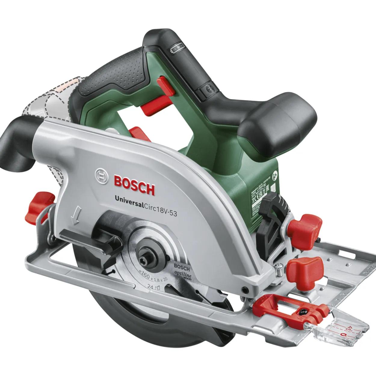 Akkupyörösaha Bosch UniversalCirc 18V-53 Solo (ei sis. akkua)