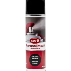 Alkydi aerosolimaali Autoplus kiiltävä musta 500 ml