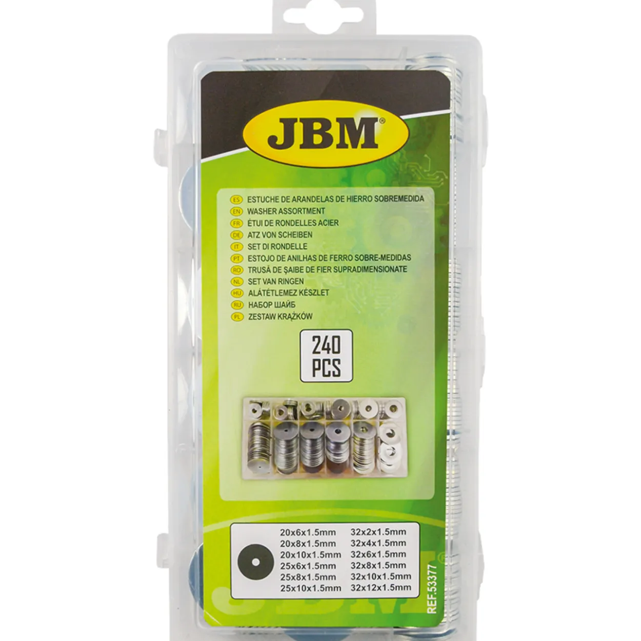 Aluslevylajitelma sinkki 240 osaa JBM