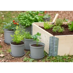 Alusvati Orthex 14 cm Recycled Cultivate harmaa
