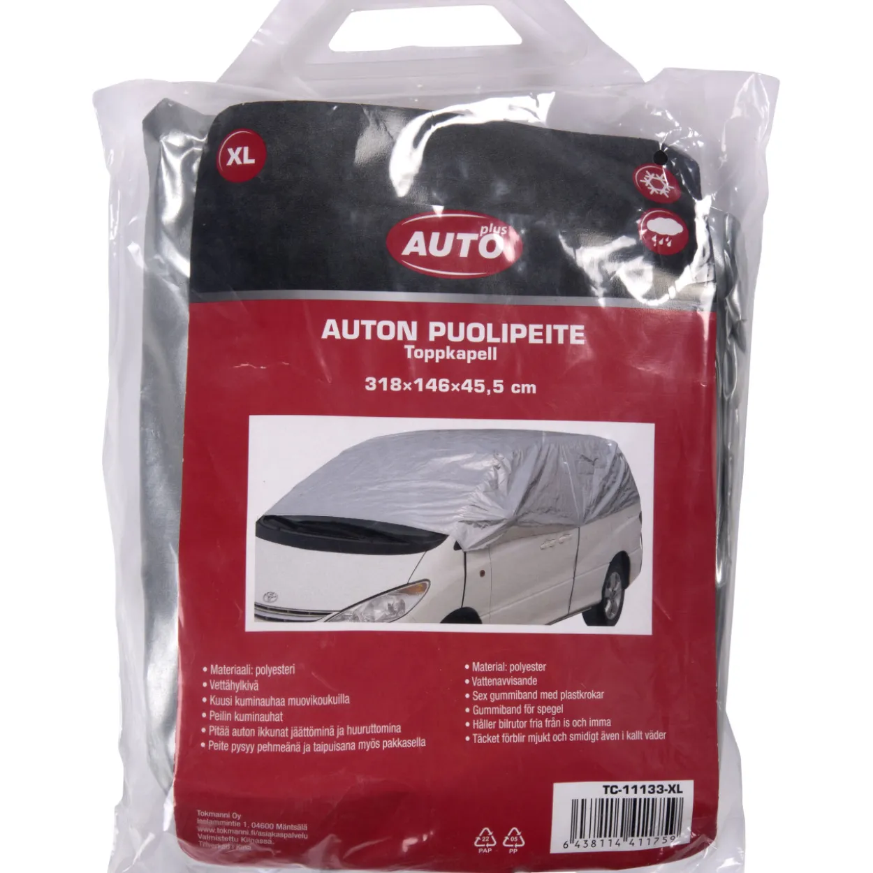 Auton puolipeite, koko XL