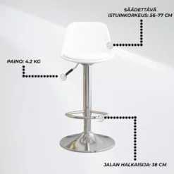 Baarijakkara Lykke Comfort valkoinen