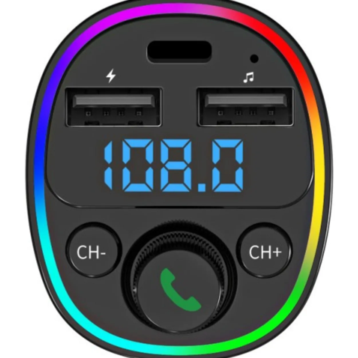 Bluetooth FM-lähetin Mobia USB + USB Type-C 3.1 A