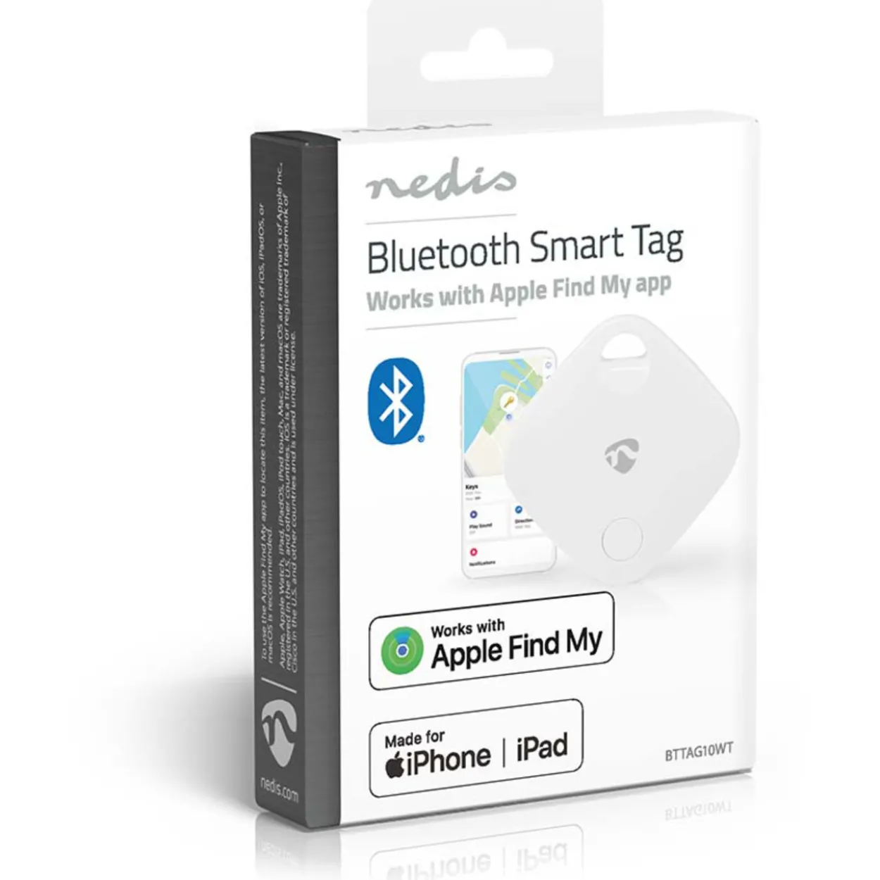 Bluetooth-paikannin Nedis, valkoinen
