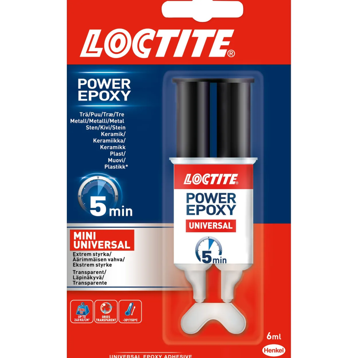 Epoksiliima Power Epoxy Mini Universal, 6 ml