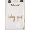 Foliopallobanneri Let's Party Baby Girl