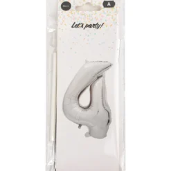 Foliopallo Let’s Party 85 cm numero hopea