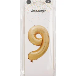 Foliopallo Let’s Party 85 cm numero kulta