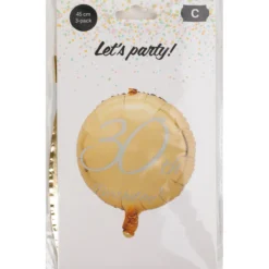 Foliopallo Let's Party 3 kpl 30v