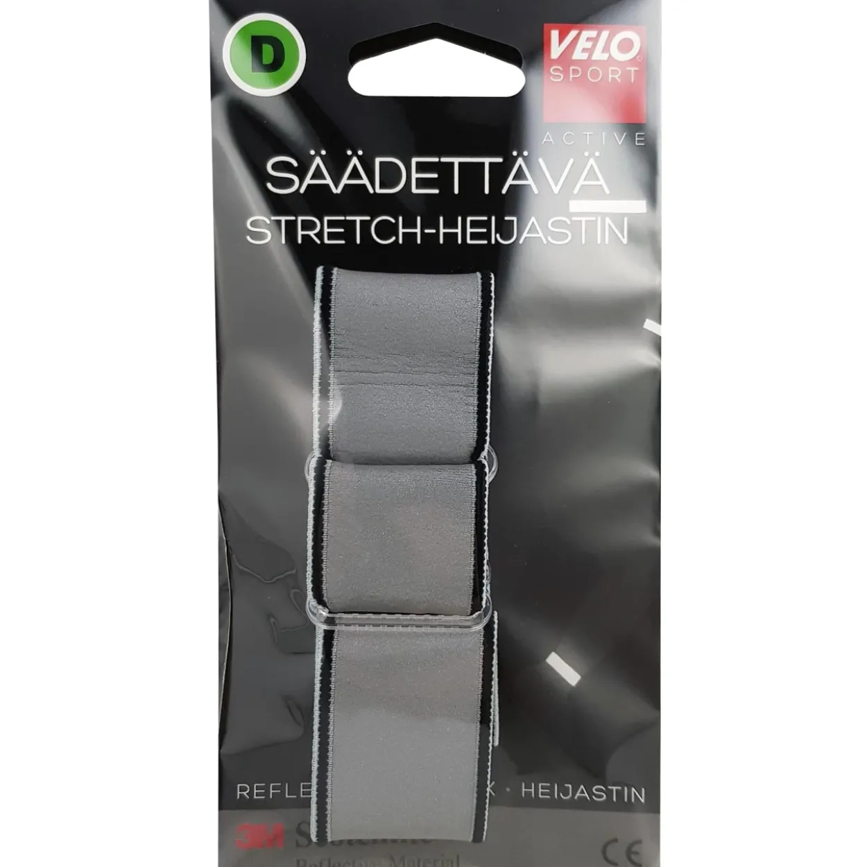 Heijastinnauha Velo Sport D Säädettävä, musta