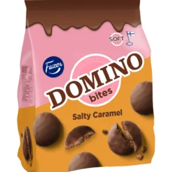 Herkuttelukeksi Fazer 174 g Domino Bites Salty Caramel