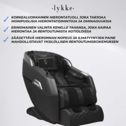 Hierontatuoli Lykke Premium musta
