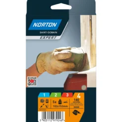 Hiomakolmio Norton Expert 102x152 P180 5 kpl