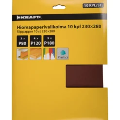 Hiomapaperivalikoima 10 kpl 230 x 280 mm