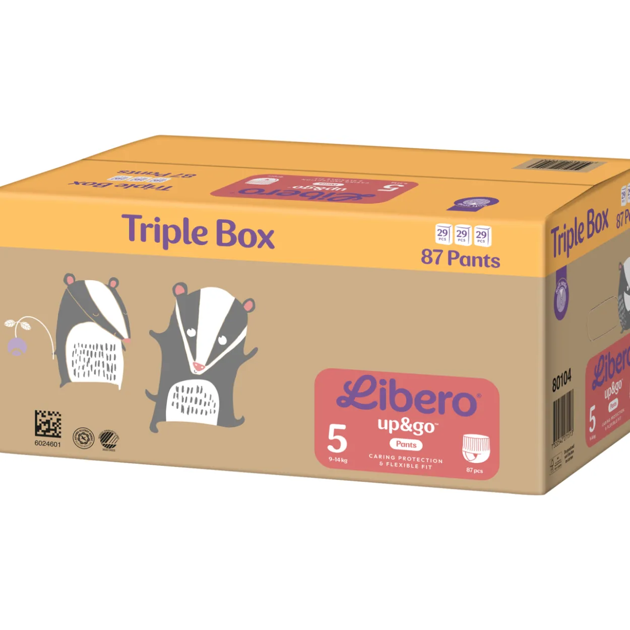 Housuvaippa Libero 87 kpl Up&Go 5, 9-14 kg Triple Box