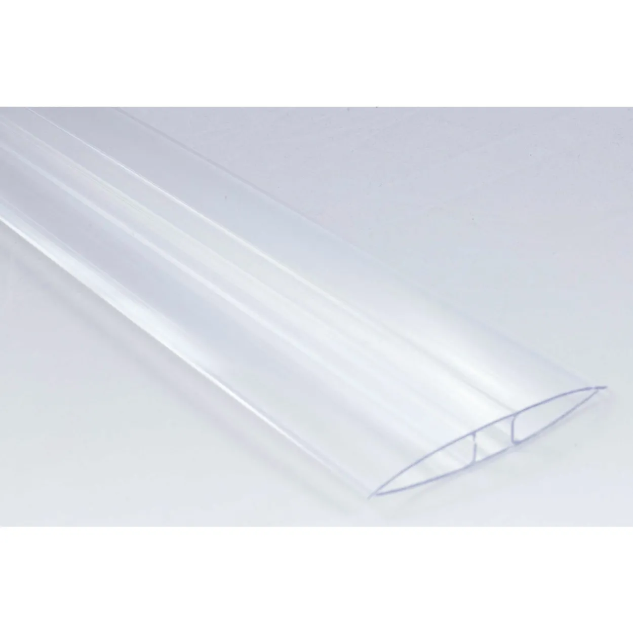 H-profiililista Keraplast, 6 mm PC-muovi kirkas 3,5 m