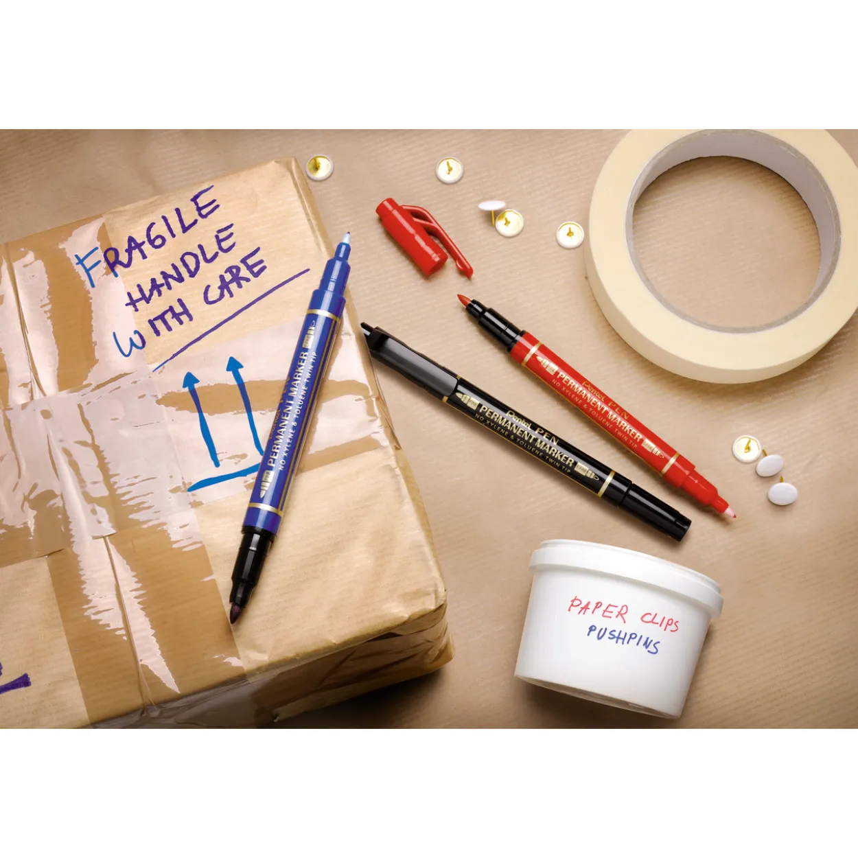 Huopakynä Pentel PenTools 2-päinen 3 kpl KP