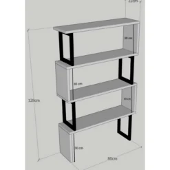 Hyllykkö Chic Home 80 x 22 x 128 cm Celine