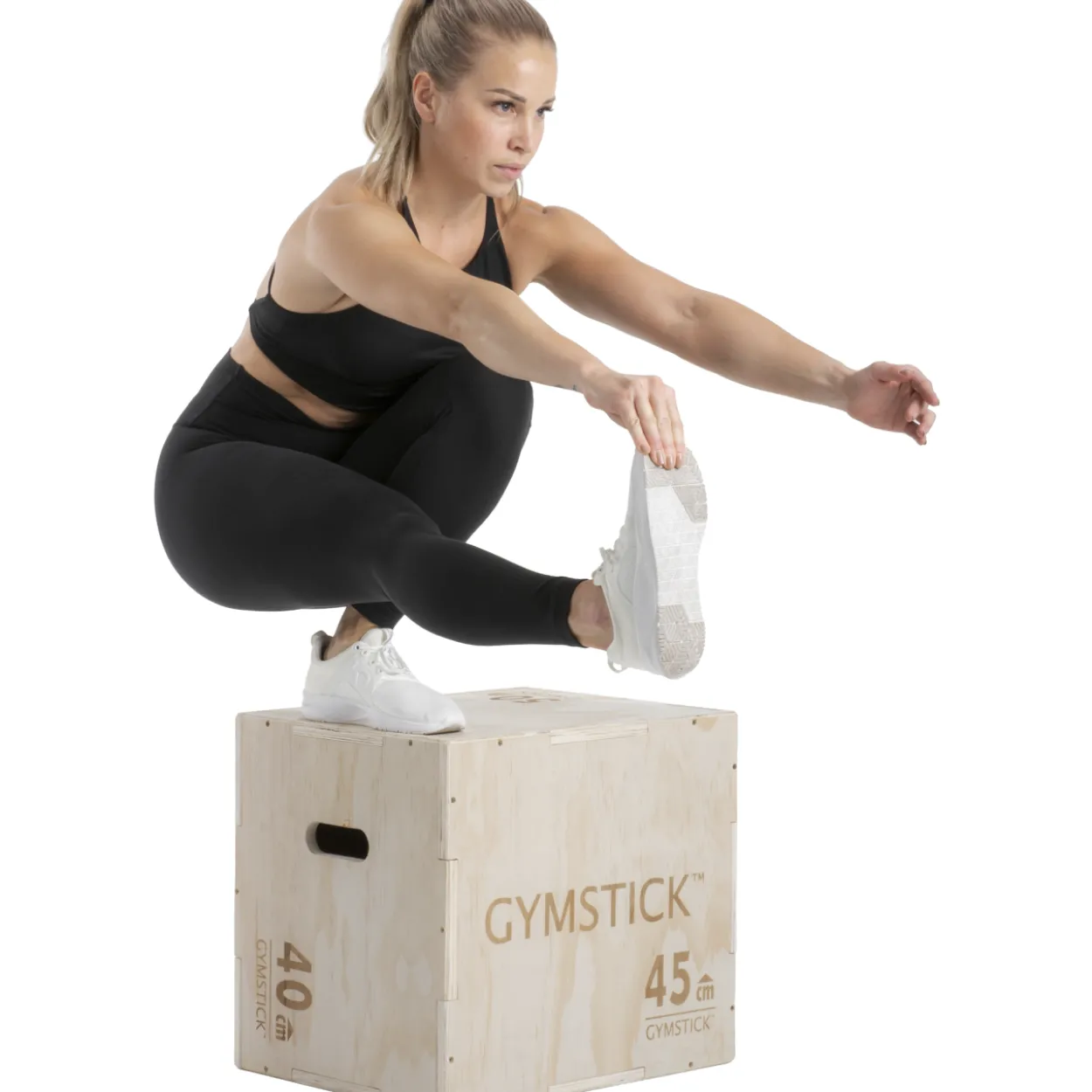 Hyppylaatikko Gymstick Wooden Plyobox 50 x 45 x 40 cm