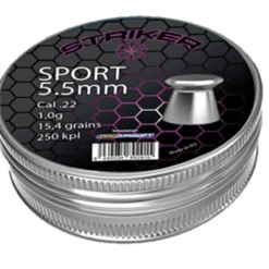Ilmakiväärin luoti Striker Sport 5,5 mm (Cal .22) / 1,0 g, 250 kpl/pkt