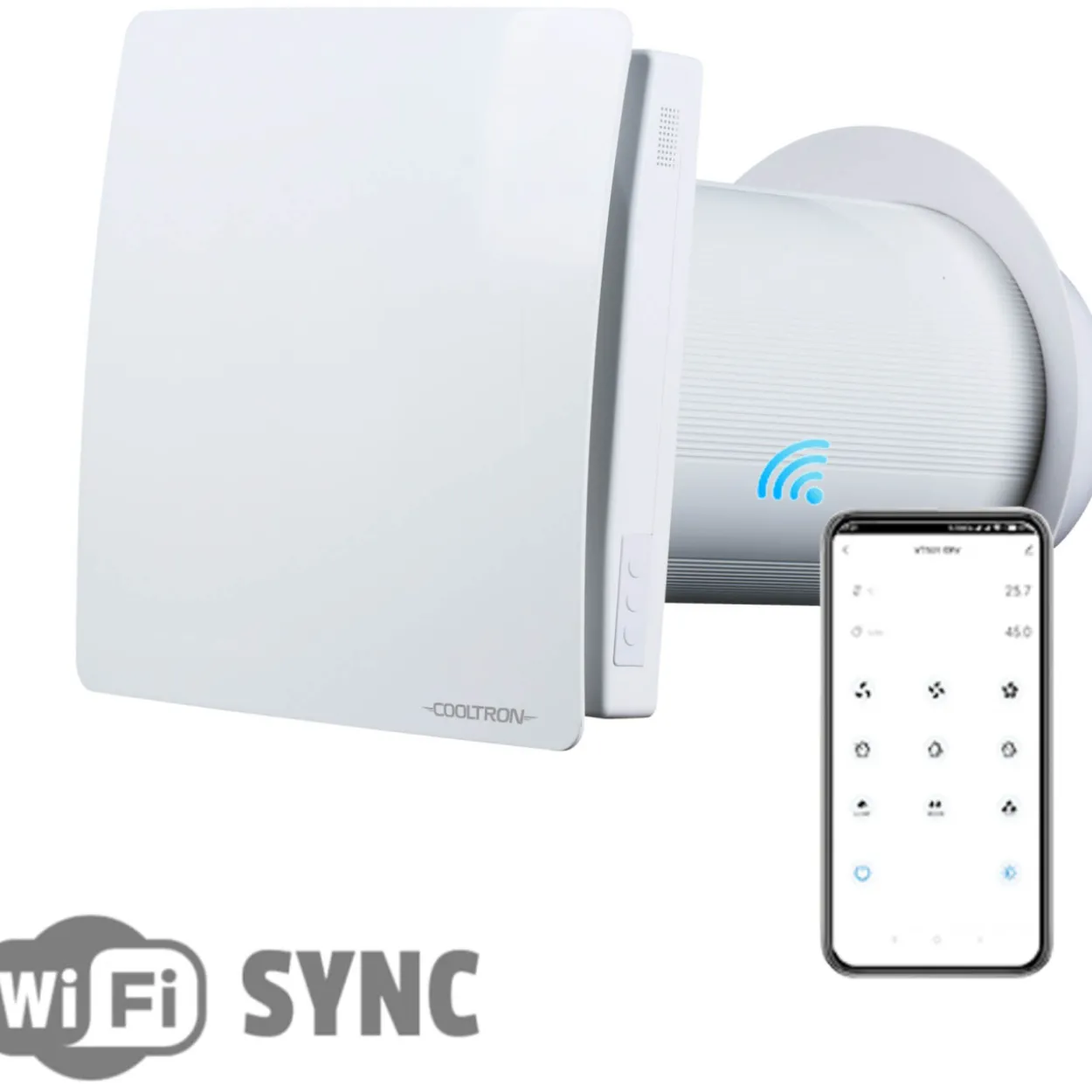 Ilmanvaihtokone Cooltron Reco 60 SYNC WIFI lämmön talteenotolla