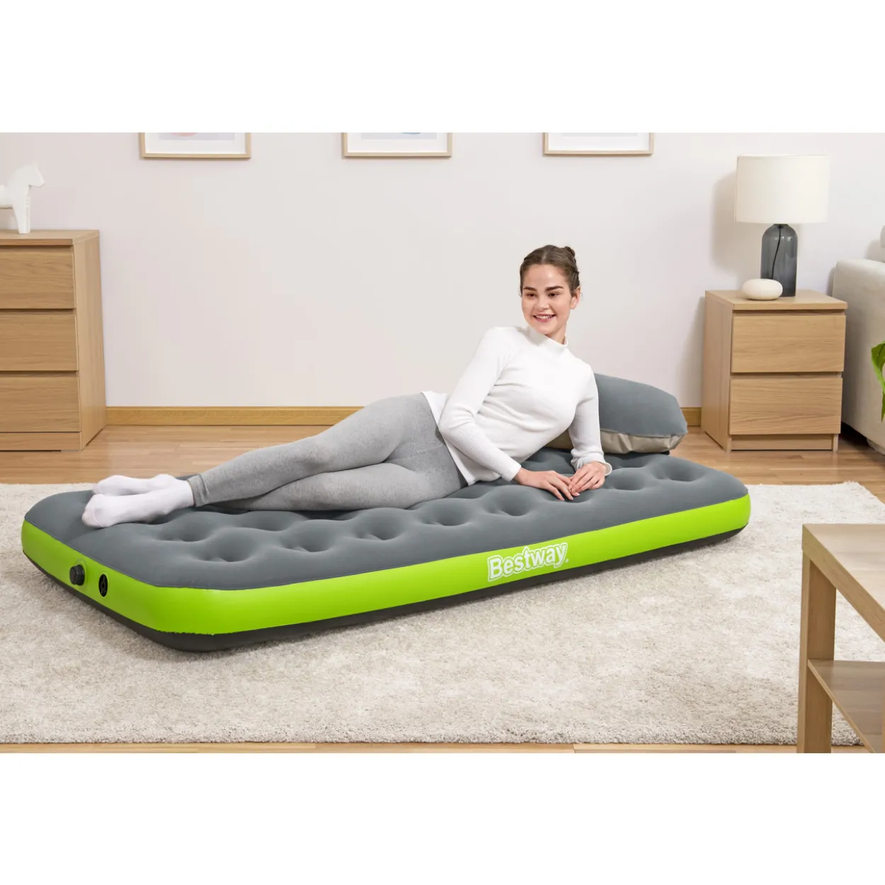 Ilmatäytteinen retkipatja Bestway Roll & Relax 188 x 99 cm
