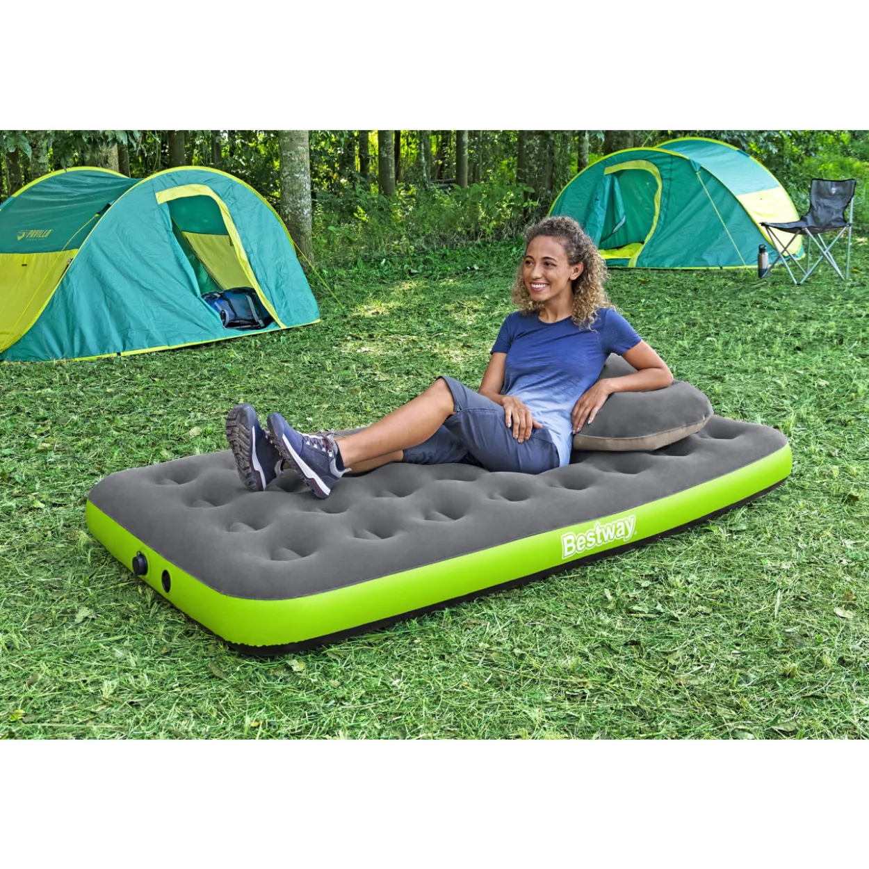 Ilmatäytteinen retkipatja Bestway Roll & Relax 188 x 99 cm