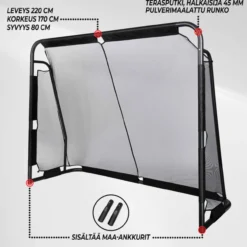 Jalkapallomaali Prosport Premium 220 x 170 x 80 cm