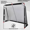 Jalkapallomaali ProSport Premium 300 x 200 cm, musta