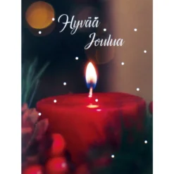 Joulukortti yksiosainen