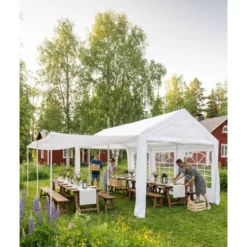 Juhlateltta Green Land 3 x 6 m, sivusta avattava