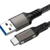 Kaapeli Mobia USB-A 3.1 - USB Type-C 60 W, 2 m