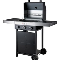 Kaasugrilli BBQ King Basic Series, 3 poltinta, taittuvat sivupöydät