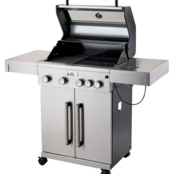 Kaasugrilli BBQ King Pro Series, 4 + 1 poltinta, lasi-ikkuna