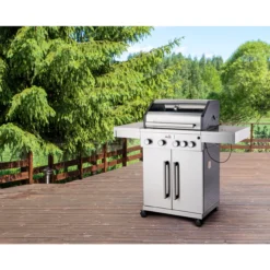 Kaasugrilli BBQ King Pro Series, 4 + 1 poltinta, lasi-ikkuna
