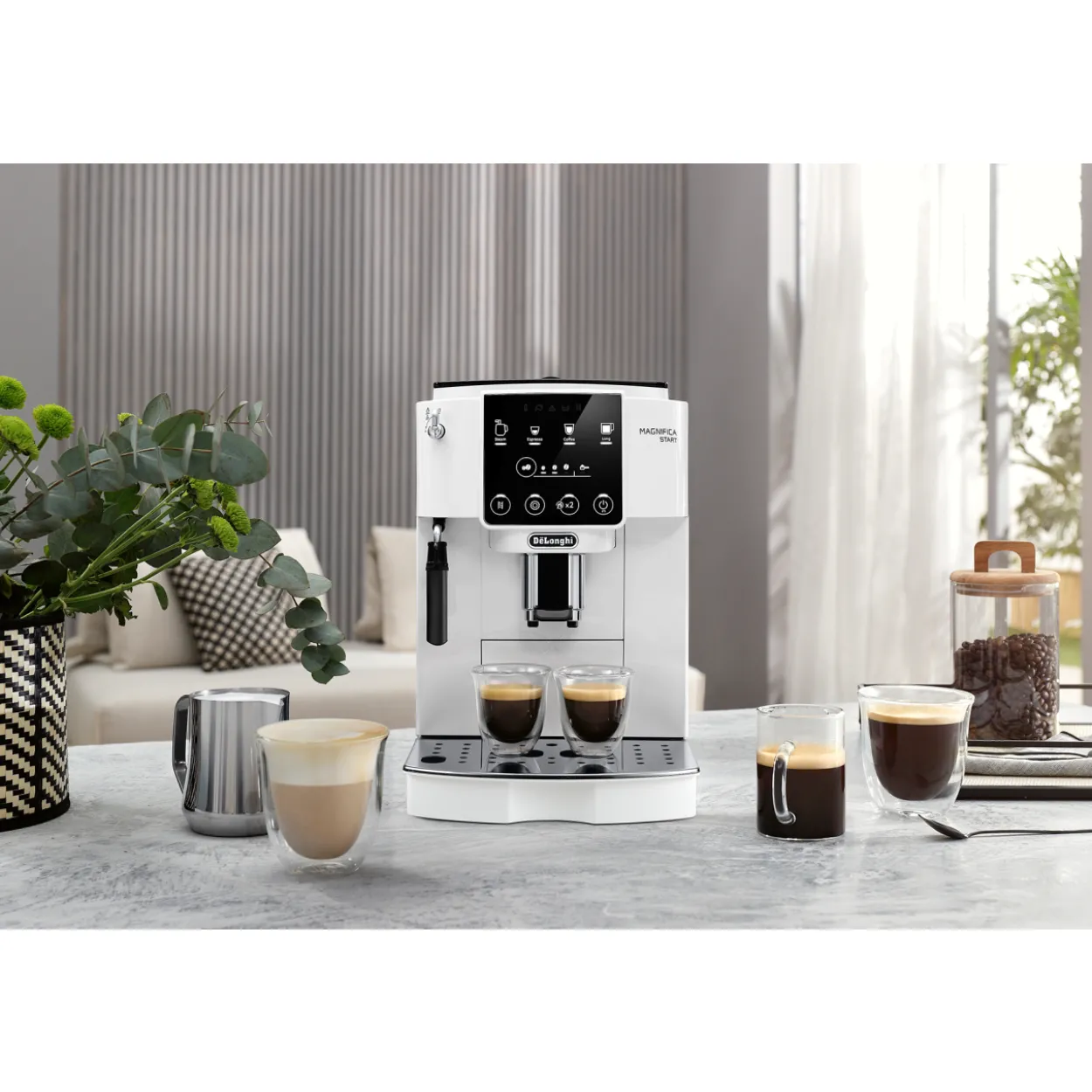 Kahviautomaatti De’Longhi Magnifica Start, valkoinen