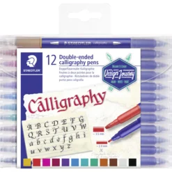 Kalligrafiatussi Staedtler 12 kpl kaksipäinen