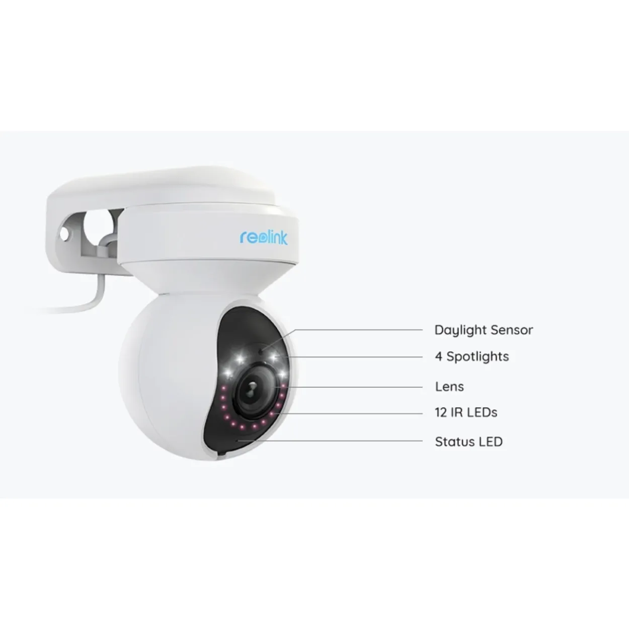 Kamera LED-valoilla Reolink E Series E540 5MP ulkokäyttöön