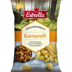 Kantarellisipsi Estrella 250 g sadonkorjuu