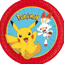Kartonkilautanen Decorata Party 6 kpl 23 cm Pokemon