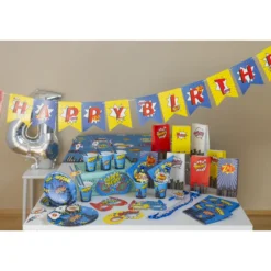 Kartonkilautanen Let's Party 8 kpl 23 cm Supersankari