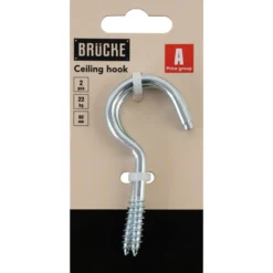 Kattokoukku Brücke 80 mm sinkitty 2 kpl