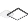 Kattovalaisin EGLO Gafares led 15W 33x33cm musta/valkoinen