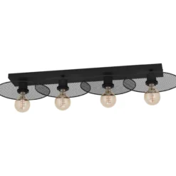 Kattovalaisin 4-os EGLO Ikeston 4x40W 95x33cm musta